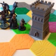 drakendar tabletop roleplaying map tiles game 3d print model - Mito3D