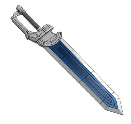 drakengard caim's sword prop scissors threes anime caim caims 3d print model - Mito3D