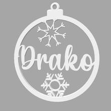 drako bola natal nome ornement décora Noël arbre fête cadeau 3d print model - Mito3D
