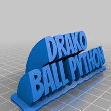 drako plate customized office 3d print model - Mito3D