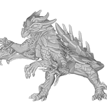 drakolisk Variante 1 Spiel dracolisk basilisk dragon d&d dungeons dragons 3d print model - Mito3D