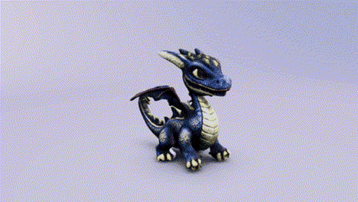 dragon ailé gardien donjon mignonne animal art jouet 3d print model - Mito3D