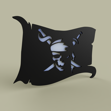 drapeau de pirate - prirate drapeau art 2dart 2d art 2d de l'art pariétal drapeau le drapeau nsfw painti la peinture pirat pirate les pirates pirate de la partie 3d print model - Mito3D