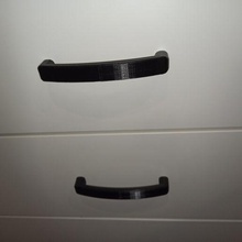 drawer door furniture handle center distance screw 135 3d print model - Mito3D