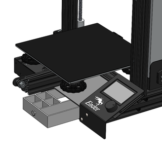 cassetto ender 3 pro neo creality organizzatore 3d print model - Mito3D