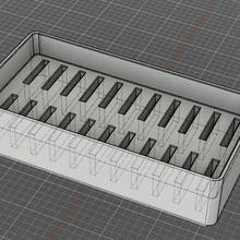 drawer insert organizer magazin sd karten und sen m6 für düsen 3d print model - Mito3D