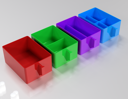 cassetto organizzatore cassetti divisori box auto organizzazione hardware mini vite utensili domestico 3d print model - Mito3D