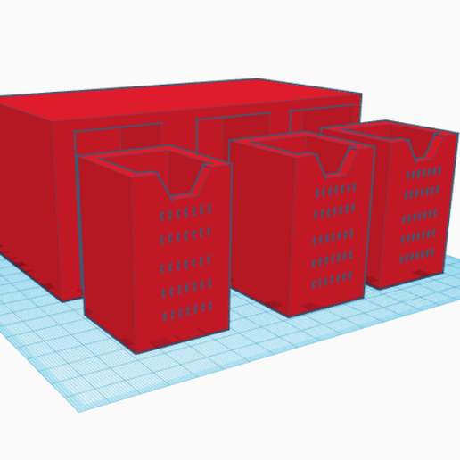 Schubladen Anzeigen Löcher 3D print model - Mito3D