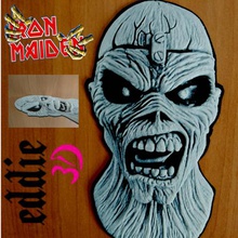 dibujo en 3d de eddie iron maiden art el heavy metal inglaterra mascota imán 3d print model - Mito3D