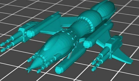 drazi sunhawk Game babylon5 a call to arms babylon 5 mongoose wars spaceship 3d print model - Mito3D
