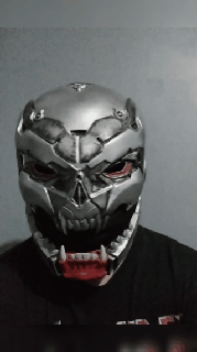 pavor Caballero máscara condenar cosplay demonio terror vídeo juegos cráneo articulado juguete eterno 3d print model - Mito3D