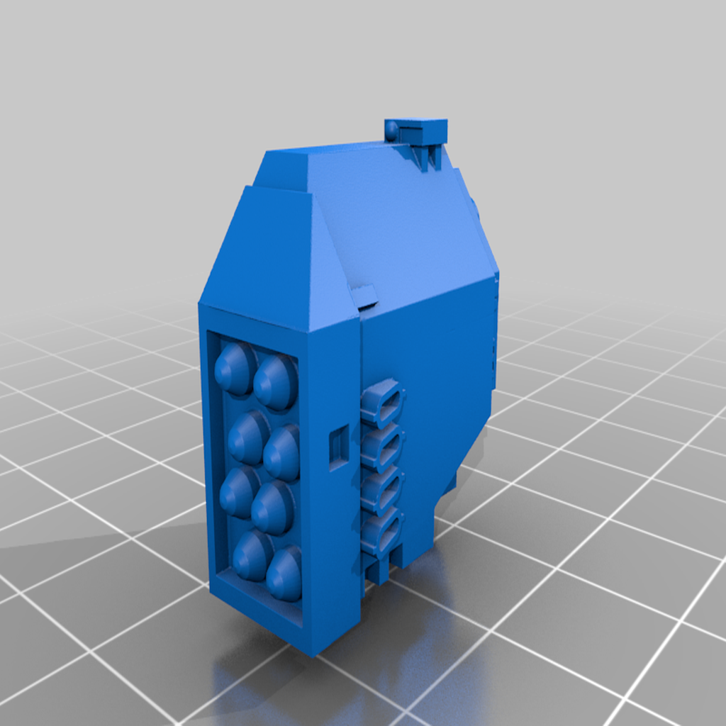 pavor míssil braço 40k martelo guerra modelos arte 3D print model - Mito3D