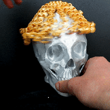 pavor cráneo apoyo 3d print model - Mito3D