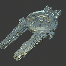 dreadnought full itme oyun yıldız gemisi 3d print model - Mito3D