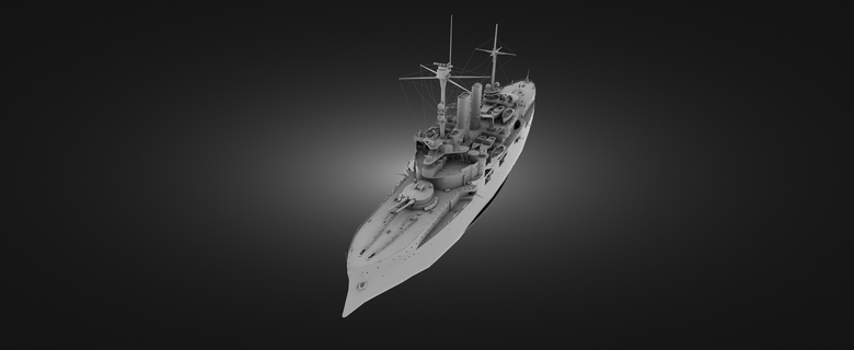 dreadnought navire mer océan guerre militaire bataille art maison Accueil décoration cadeau jouet homme figurine torpille nager statuette destructeur 3d print model - Mito3D