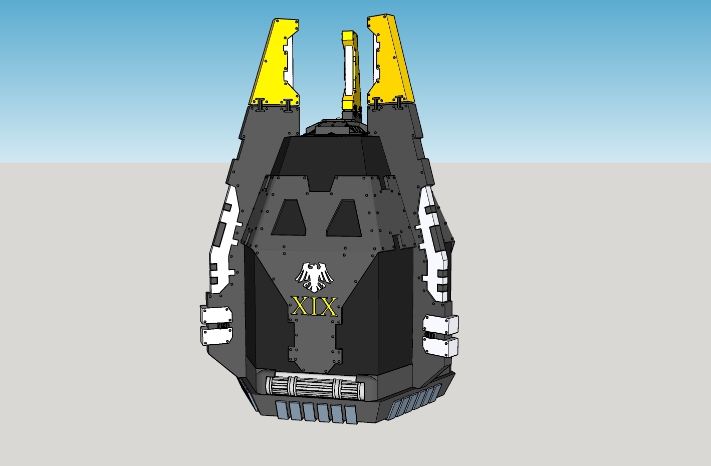 Schlachtschiff fallen pod Befreiung Muster Spiel 2x20k Ravenguard xix Legion Platz Marinesoldaten 3D print model - Mito3D