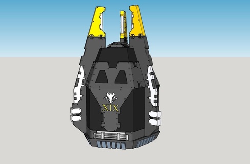 dreadnought drop pod deliverance pattern Game 2x20k ravenguard xix legio space marines 3d print model - Mito3D