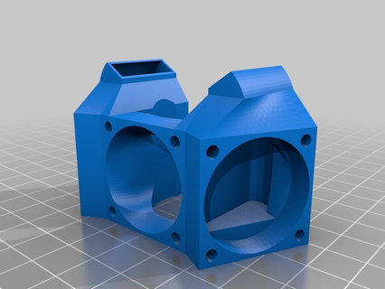 dreadnought fan system e3d v5 3d printer parts 3d print model - Mito3D