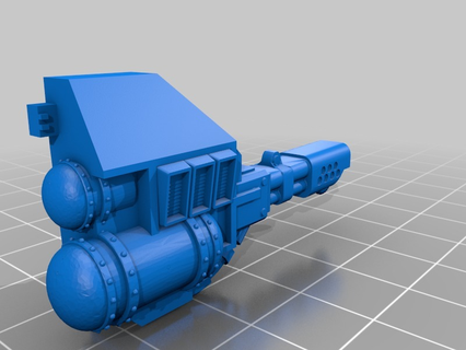 encouraçado inferno canhão braço 40k modelos arte 3d print model - Mito3D