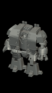dreadnought Leviatano gioco garra taladro assedio 41k 3d print model - Mito3D