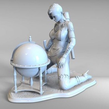 dream punk art woman 3dprint fantasy 3d print model - Mito3D