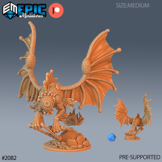 dream spawn dnd miniature tabletop miniatures gaming monster 3d model rpg dndminis stl file epic-miniatures dndminiatures 3dprint 3dminiature printedminis 3dprinting dungeon fantasy roleplaying dragon warrior undead pre-supported 3d print model - Mito3D