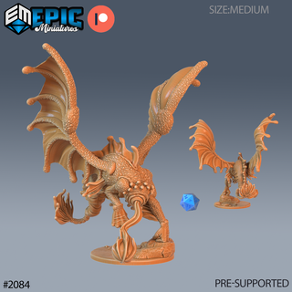 dream spawn eye beam dnd miniature tabletop miniatures gaming monster 3d model rpg dndminis stl file epic-miniatures dndminiatures 3dprint 3dminiature printedminis 3dprinting dungeon fantasy roleplaying dragon warrior undead pre-supported 3d print model - Mito3D