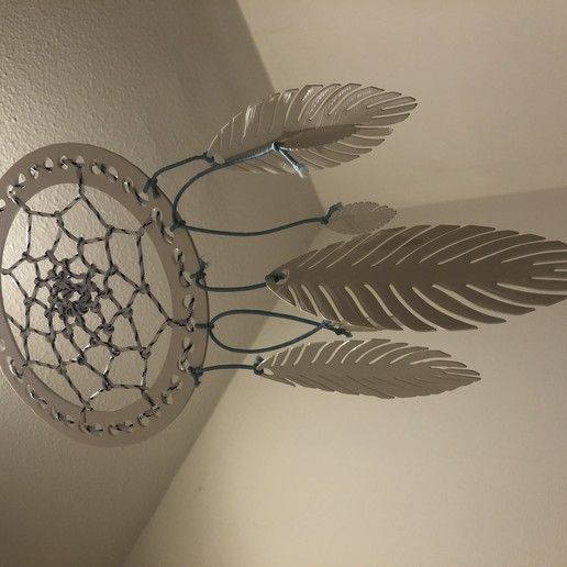 dreamcatcher la maison rêve des indiens sommeil l'heure du coucher de terre vent un incendie l'eau idealab 3D print model - Mito3D