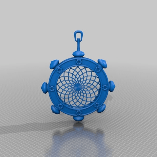 dreamcatcher Rad Schmuck Schlüsselanhänger 3D print model - Mito3D