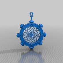 dreamcatcher roue bijoux de porte-clés 3d print model - Mito3D