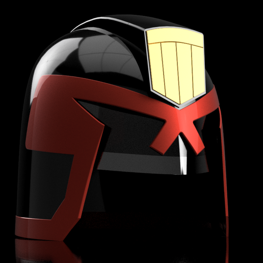 dredd o estilo de quadrinhos do capacete vários 2000ad cosplay juiz 3D print model - Mito3D