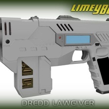 dredd lawgiver judge replica prop name movie karl urban 3d print model - Mito3D
