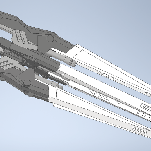 drei zwerg intensify weapon bandai mg 1 100 gundam wing custom protozero various endlees walts 3D print model - Mito3D