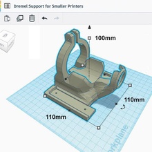 dremel 200 base smaller 3d printers diy 3d print model - Mito3D