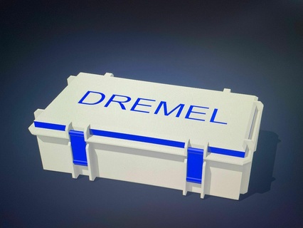 dremel 3000 storage container dremel3000 storagebox toolbox storagecontainer 3d print model - Mito3D