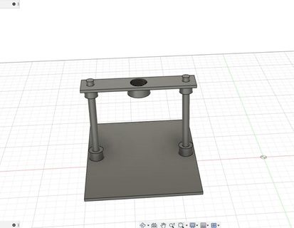 dremel drill base holes stand support 3d print model - Mito3D