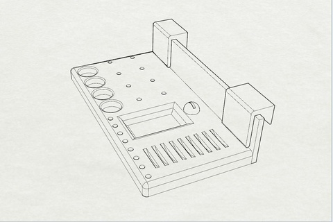 dremel organizer ed storage dremel tool box compact holder  3d print model - Mito3D