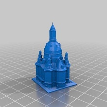dresden frauenkirche - church lady 3d scan architecture scanner scanning building germany history miniature model modeling saxony buildings structures 3d print model - Mito3D