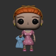 dress girl funko game toy collectible 3d print model - Mito3D