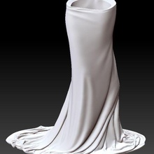 dress vase pot - high 3d print model - Mito3D