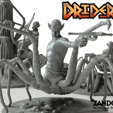 driders gioco ttrpgg dnd mini dnd5e drow underdark grotta dungeons dragons d&d pathfinder 28mm 3d print model - Mito3D