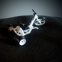 la dérive de vélo tricycle divers tribike les pneus 3 roues course concurrence passe-temps luifer rapide rapidobicolor chose modèle solide tiède joyau sport jouet collecter collection diorama le montage l'élément 3d print model - Mito3D