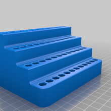 matkap bit Kulp destek 48 delikler araç araçlar sahipleri kutuları 3d print model - Mito3D