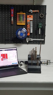 drill bit organizer bits tools workshop 3d print model - Mito3D