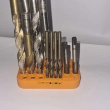 drill holder holds 23 sizes tool meshes hold bit https youtube lgxafz1apay 3d print model - Mito3D