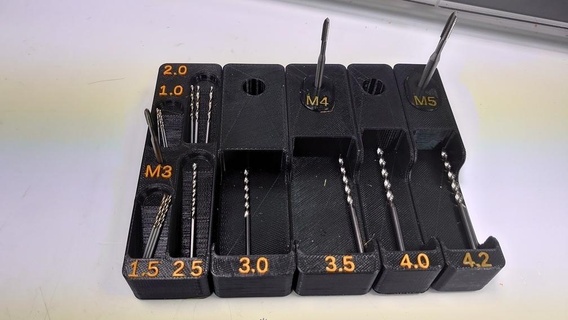 perforar organizador v2 herramientas bits grifo taller portaherramientas_cajas 3d print model - Mito3D