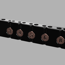 drill tap block m3 - m8 tool 3d print model - Mito3D