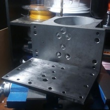 perfurado aço prato opções printnc gadget robótica 3d print model - Mito3D