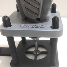 drilling guide dremel tool drill useful holder support 3d print model - Mito3D