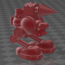 forage robot Jeu vapeur punk mecha wargaming jouet 3d print model - Mito3D